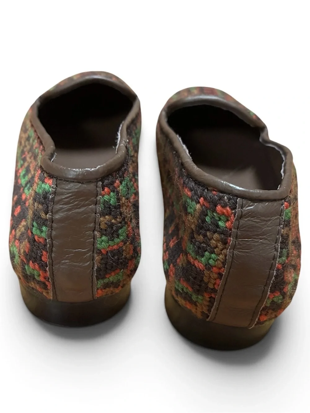 By Paige Needlepoint Loafers Flats Brown Multi 8